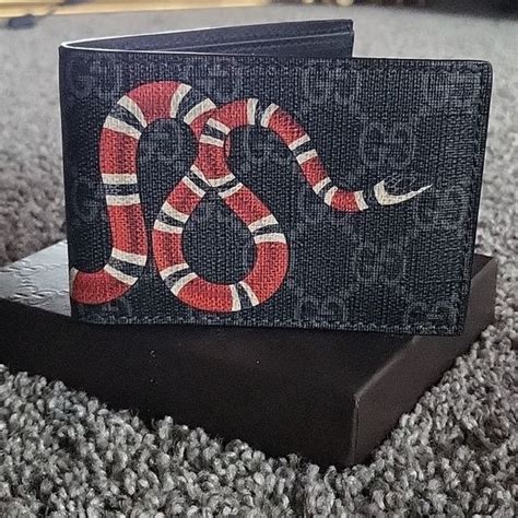 gucci coral snake mens|Gucci snake wallet inside.